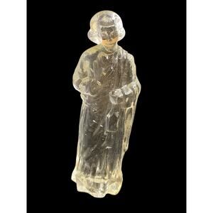 Vintage Glass Nativity Replacement Joseph Clear 6.1"